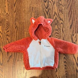 Columbia Fox fleece Jacket 3-6 months